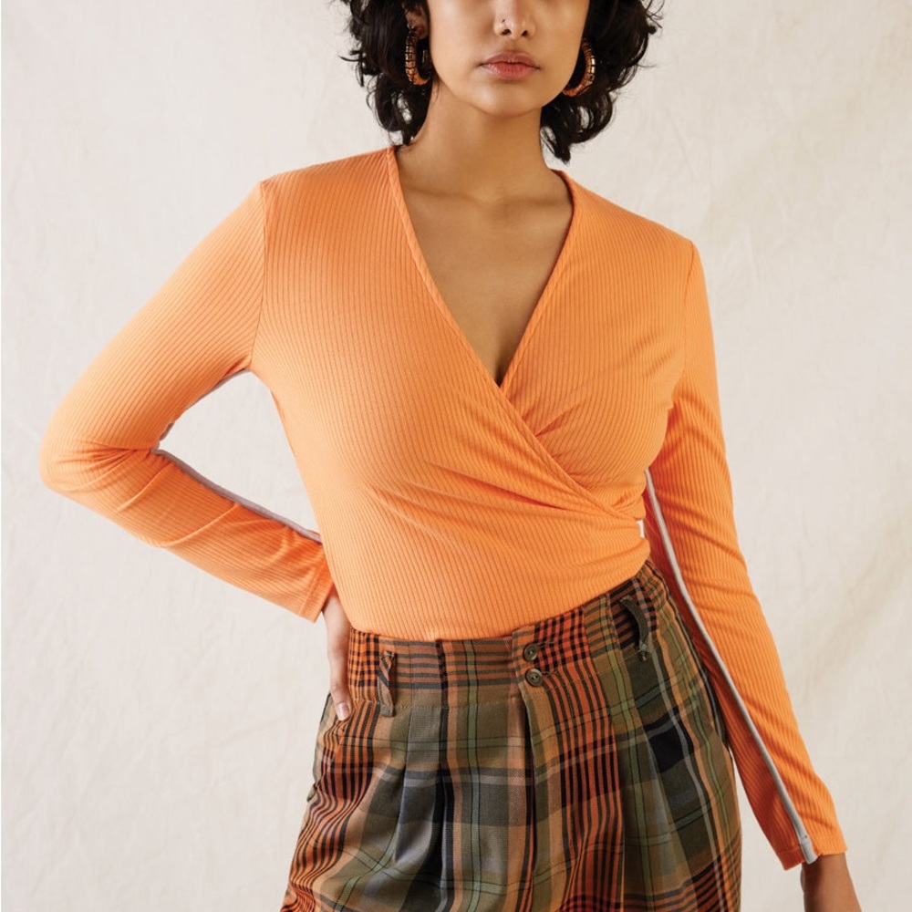 Eve Gravel Abigail Wrap Top